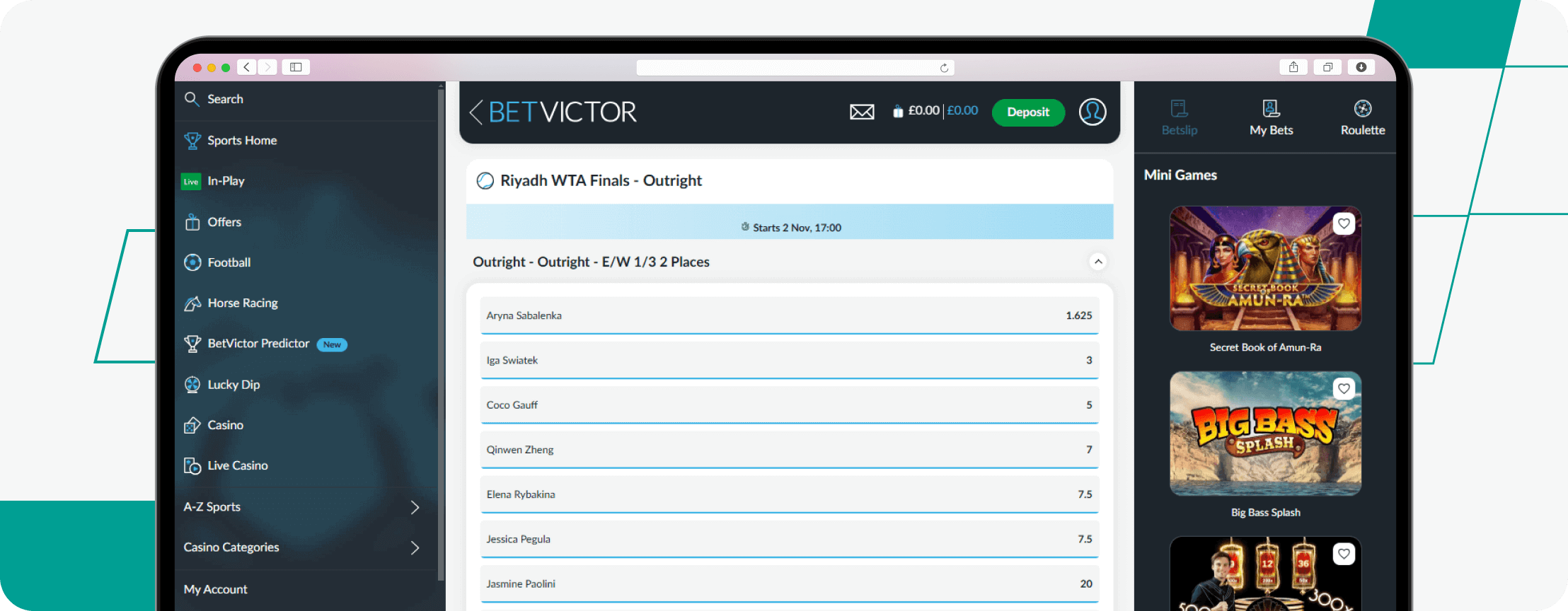 BetVictor WTA Finals