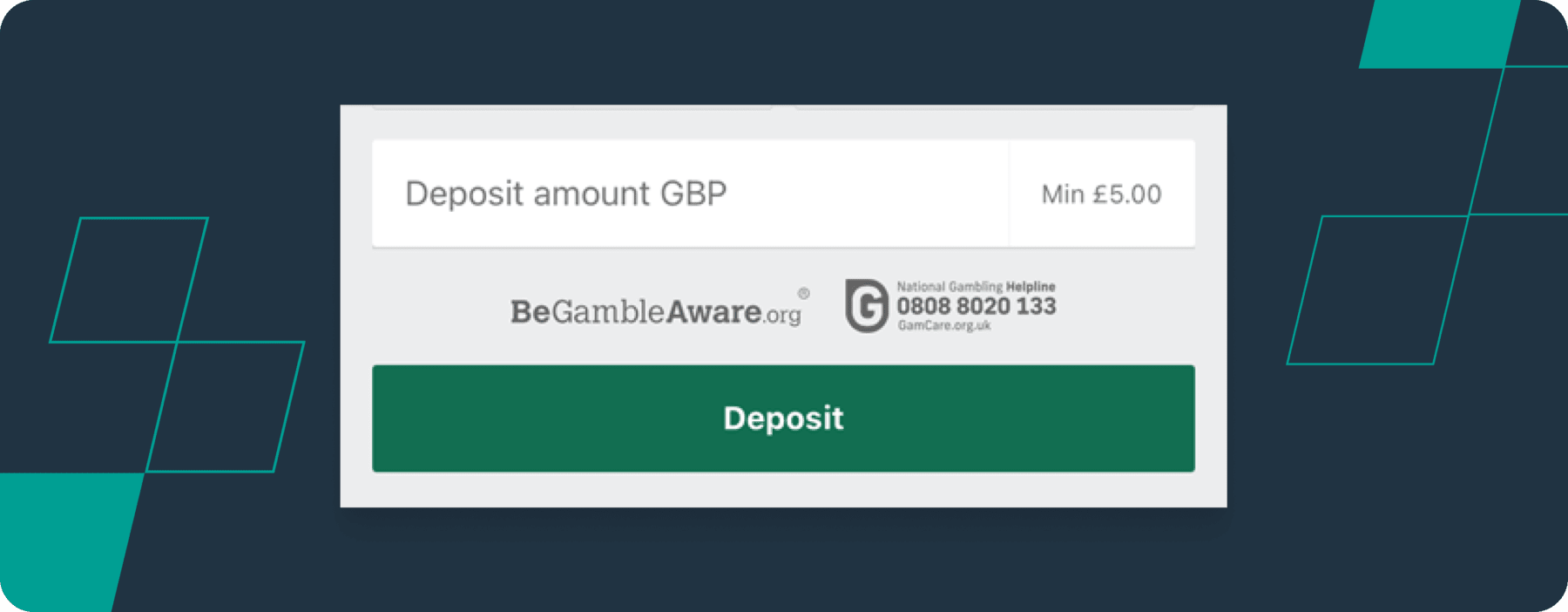 bet365 deposit process screenshot